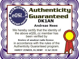 Awards &raquo; eQSL
